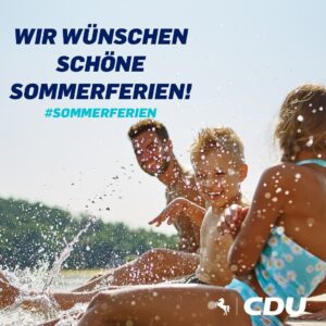 Die CDU Rinteln wünscht schöne Sommerferien